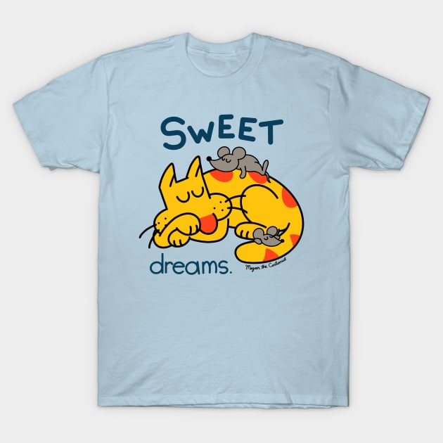 "Sweet Dreams" Herb the Cat T-Shirt by MeganCartoonist